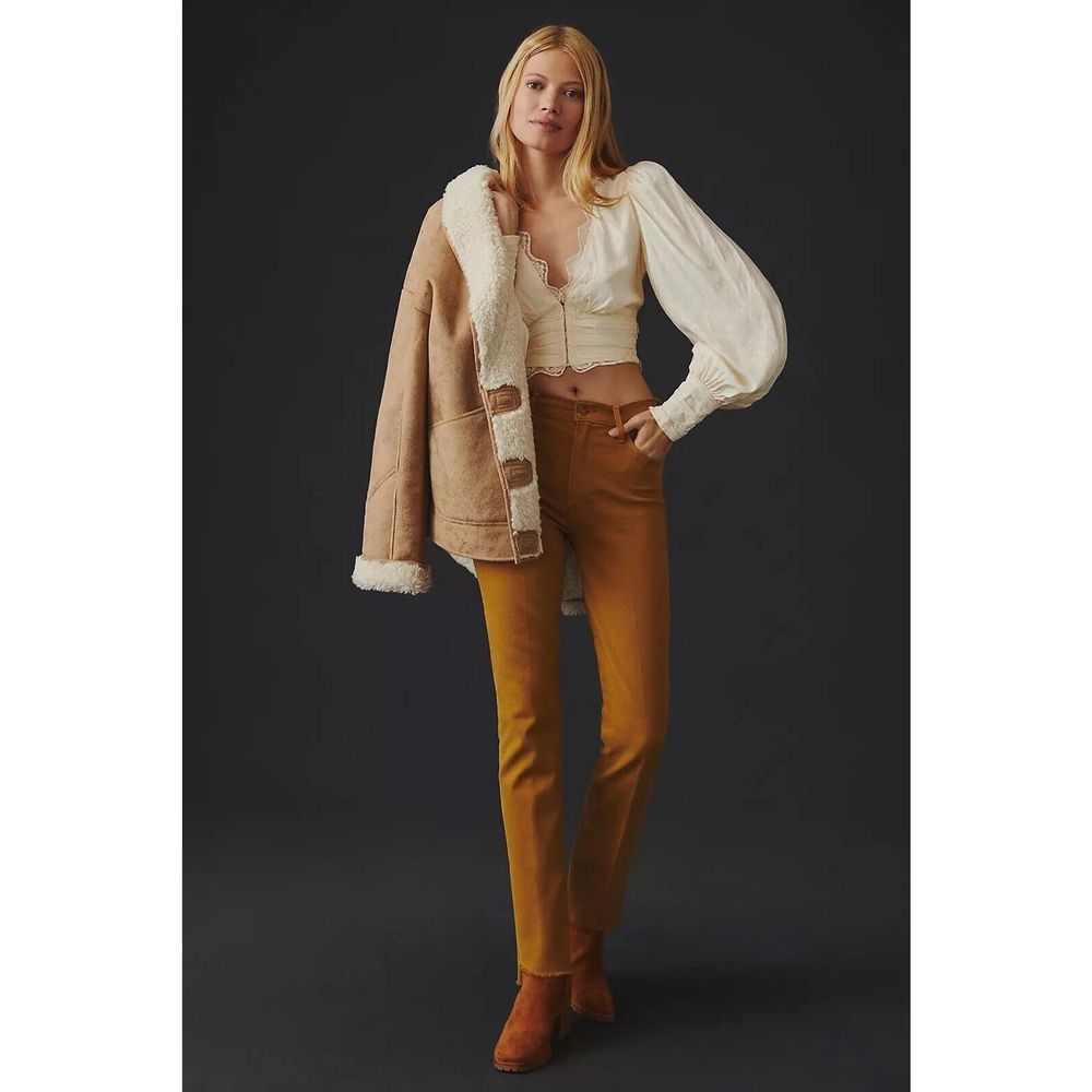 NWT MOTHER The Rascal Ankle Step Fray Jeans Size 23